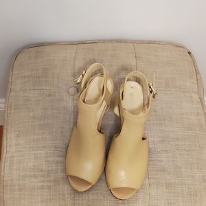 Nine west open toe heels